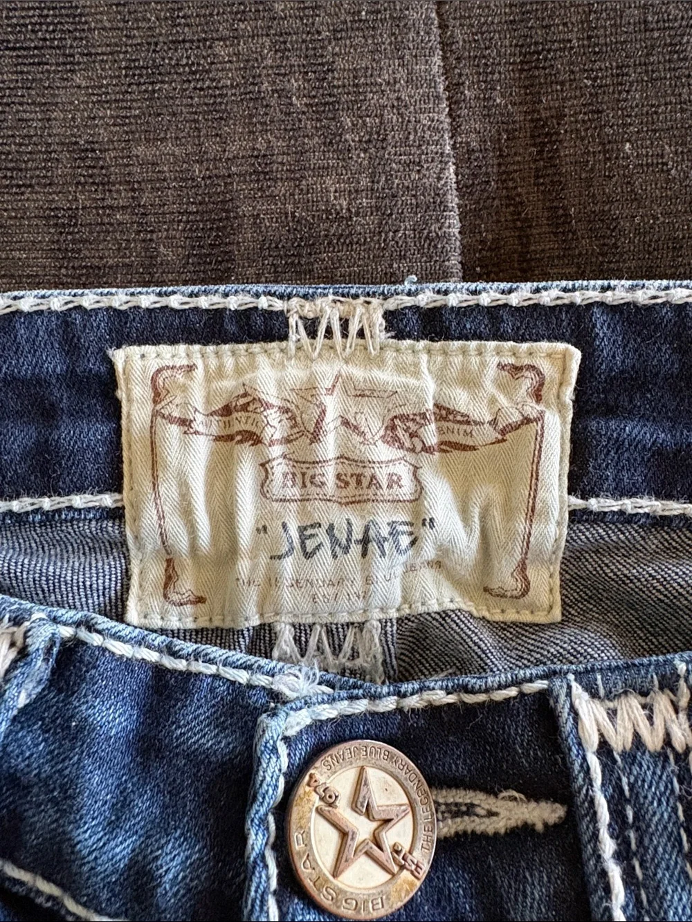 Big Star Women's Skinny Jeans in Distressed Blue Denim - Picture 2 of 7